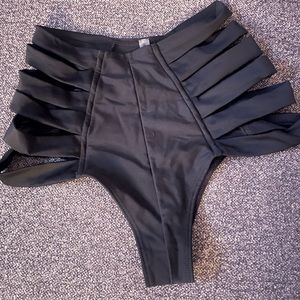 Montce black high waist bikini bottom